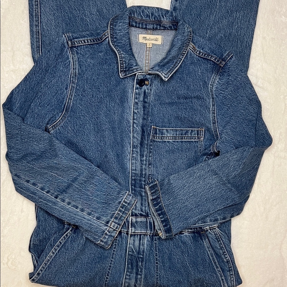 Madewell Denim Utility Coveralls Size M - Picture 3 of 12